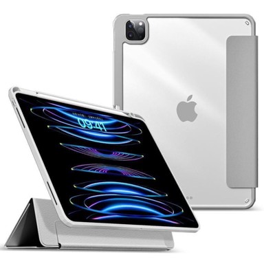 ESTUFF Futrola BOSTON s ogledalom, odvojiva, za iPad Pro 12.9", 2022/2021, siva